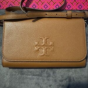 Tory Burch Tan Leather Crossbody Bag